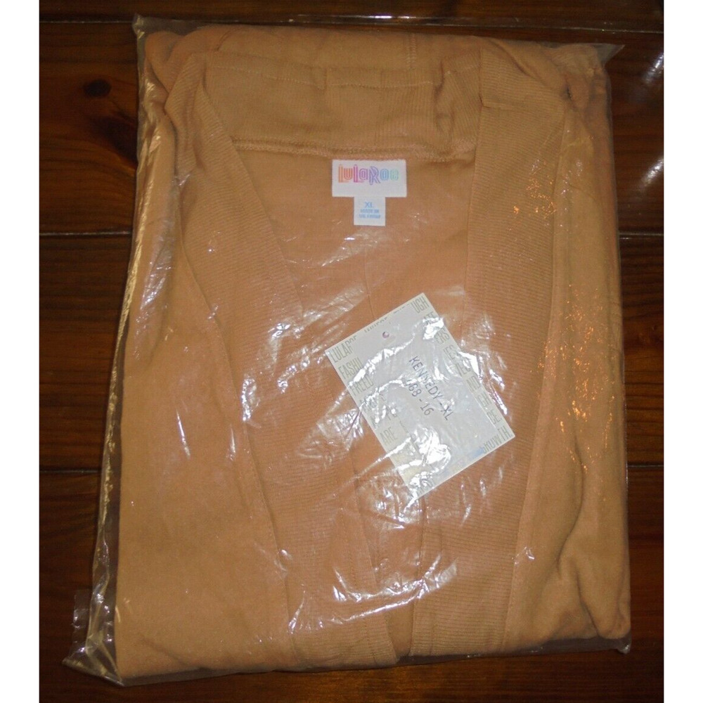 LuLaRoe Kennedy Cardigan size XL Tan/Camel Color BNWT